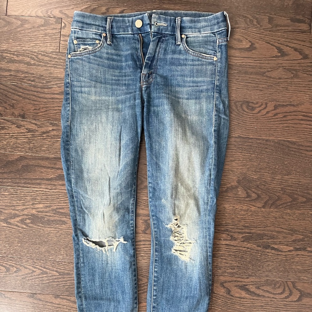 Mother skinny crop jeans